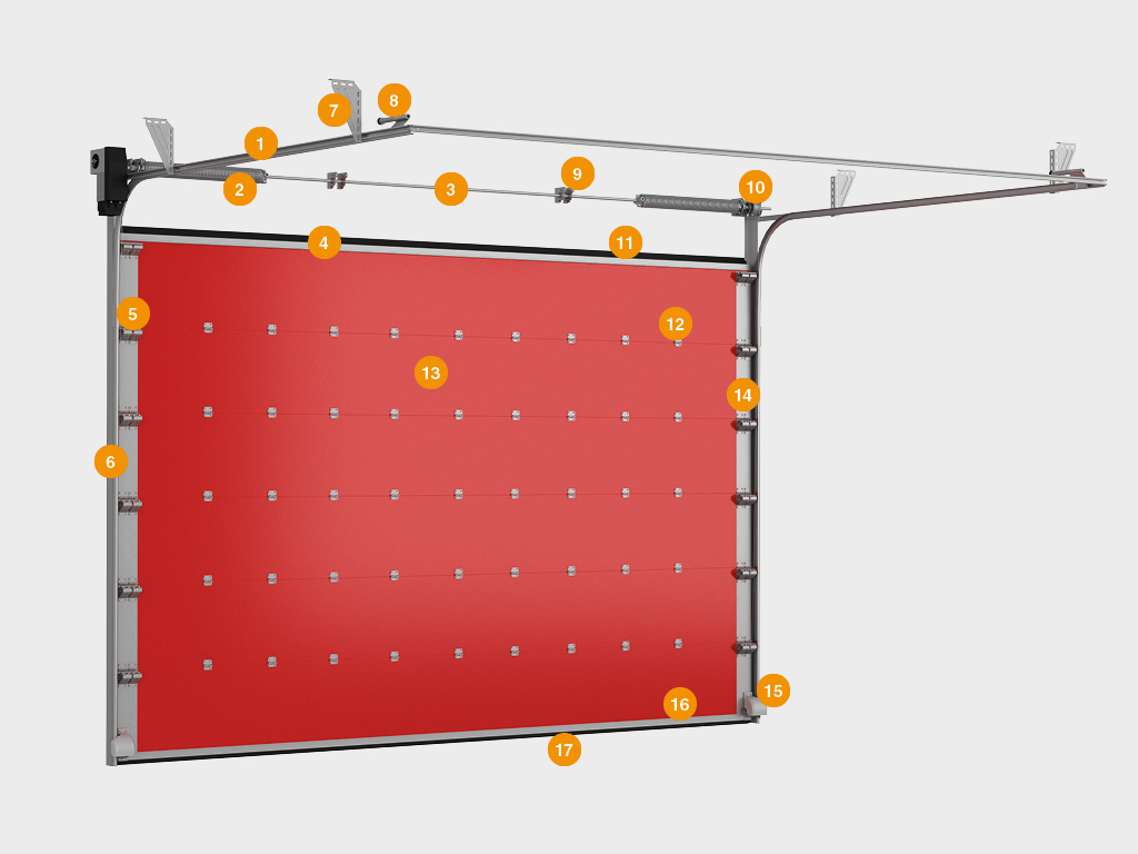 Секционные противопожарные ворота с классом огнестойкости EI60 1 Секционные противопожарные ворота с классом огнестойкости EI60 1