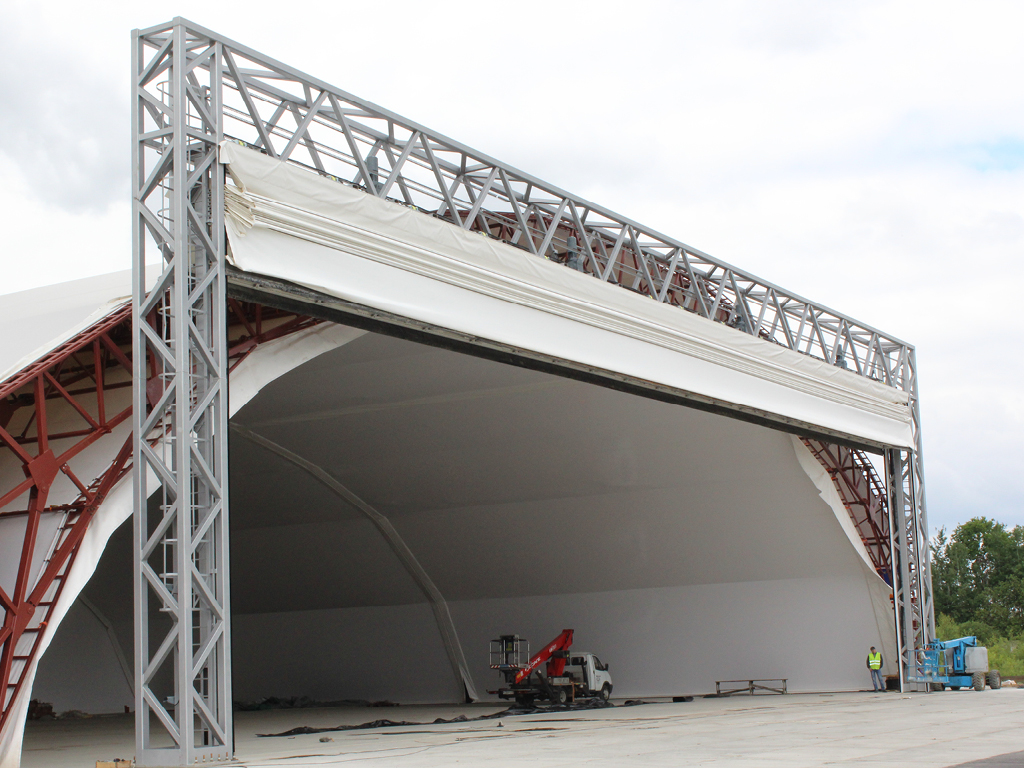 Ангарные ворота шторного типа мультисекционные 2 Ангарные ворота шторного типа мультисекционные 2