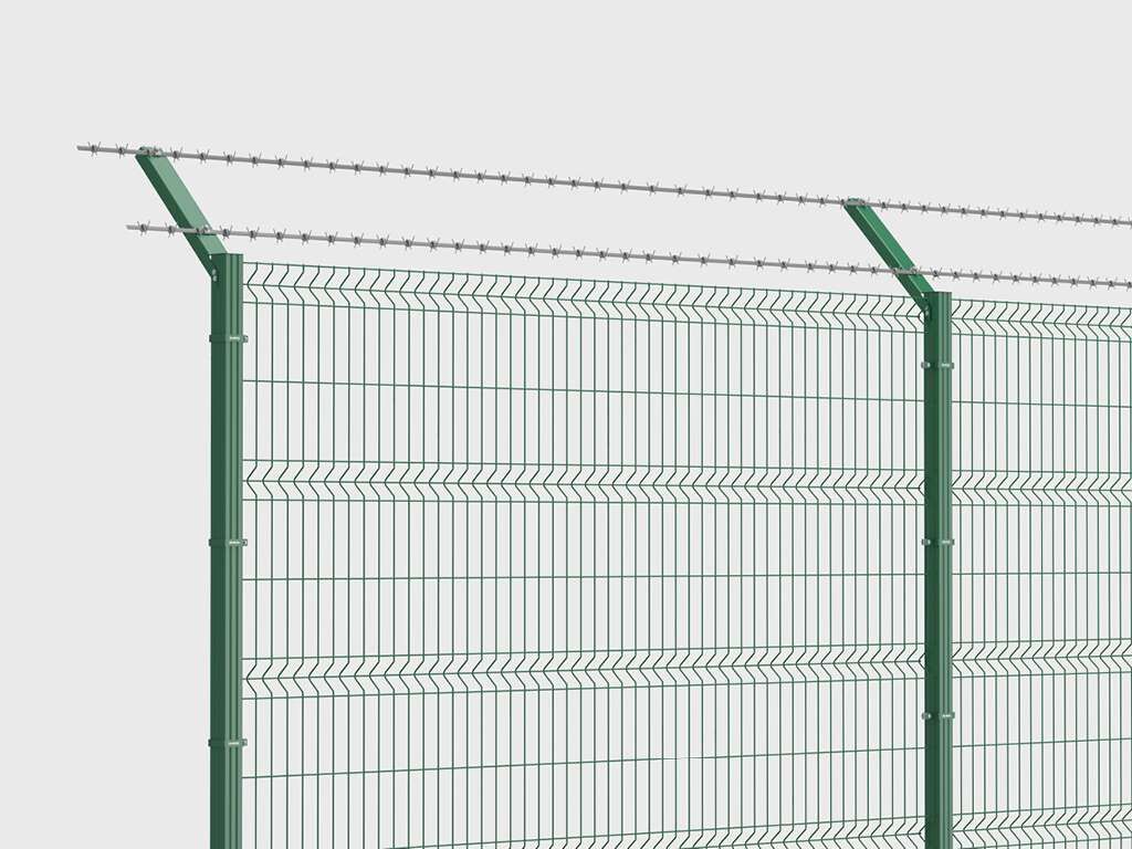 Забор из заборной секции «Оптима» и стального прутка 4 и 5 мм 18 Забор из заборной секции «Оптима» и стального прутка 4 и 5 мм 18