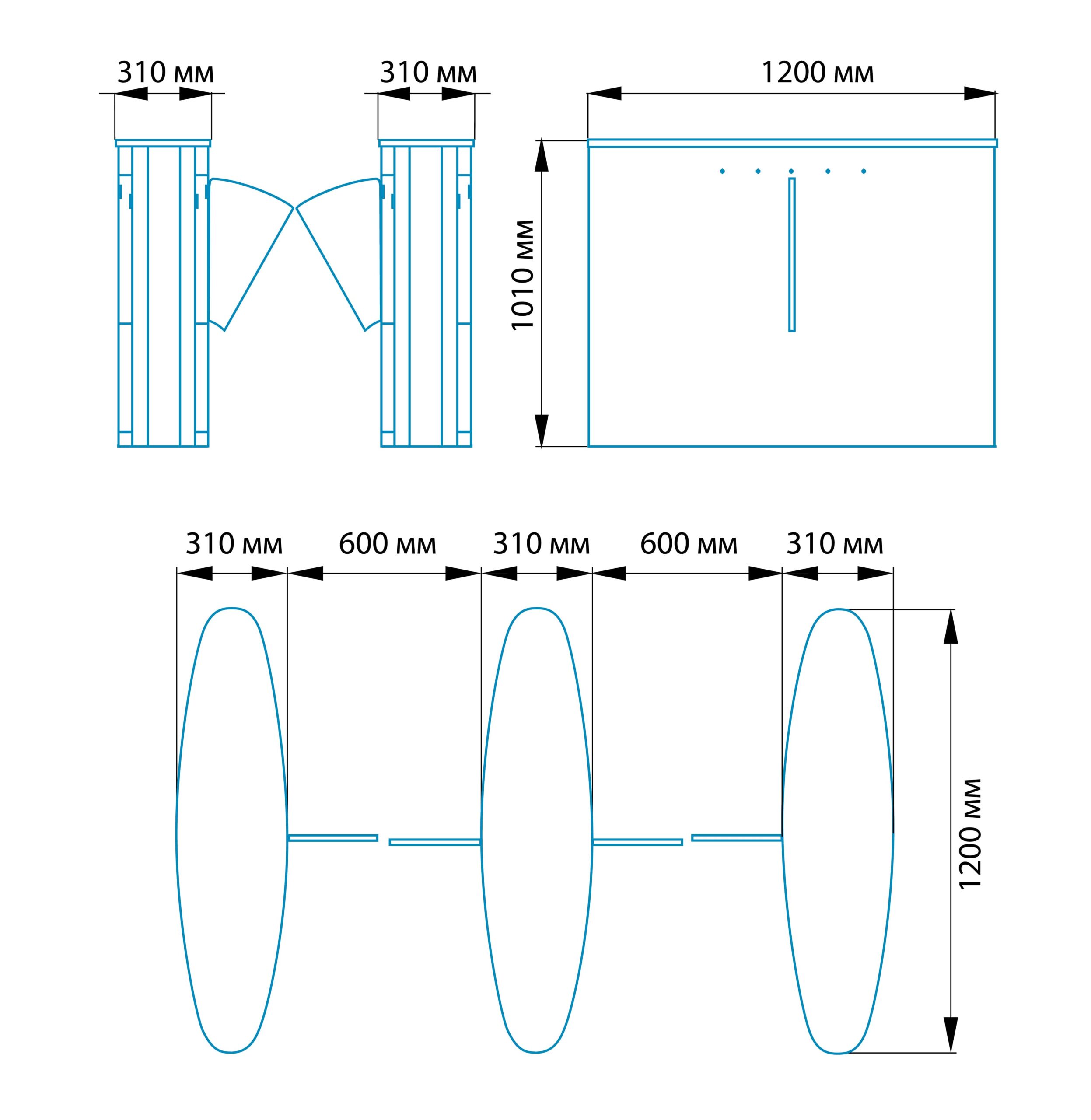Турникет скоростной БЛОКПОСТ СКП 700 1 Турникет скоростной БЛОКПОСТ СКП 700 1