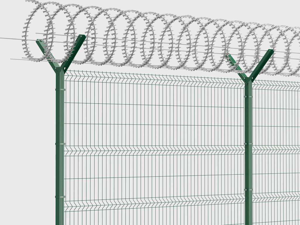 Забор из заборной секции «Оптима» и стального прутка 4 и 5 мм 16 Забор из заборной секции «Оптима» и стального прутка 4 и 5 мм 16