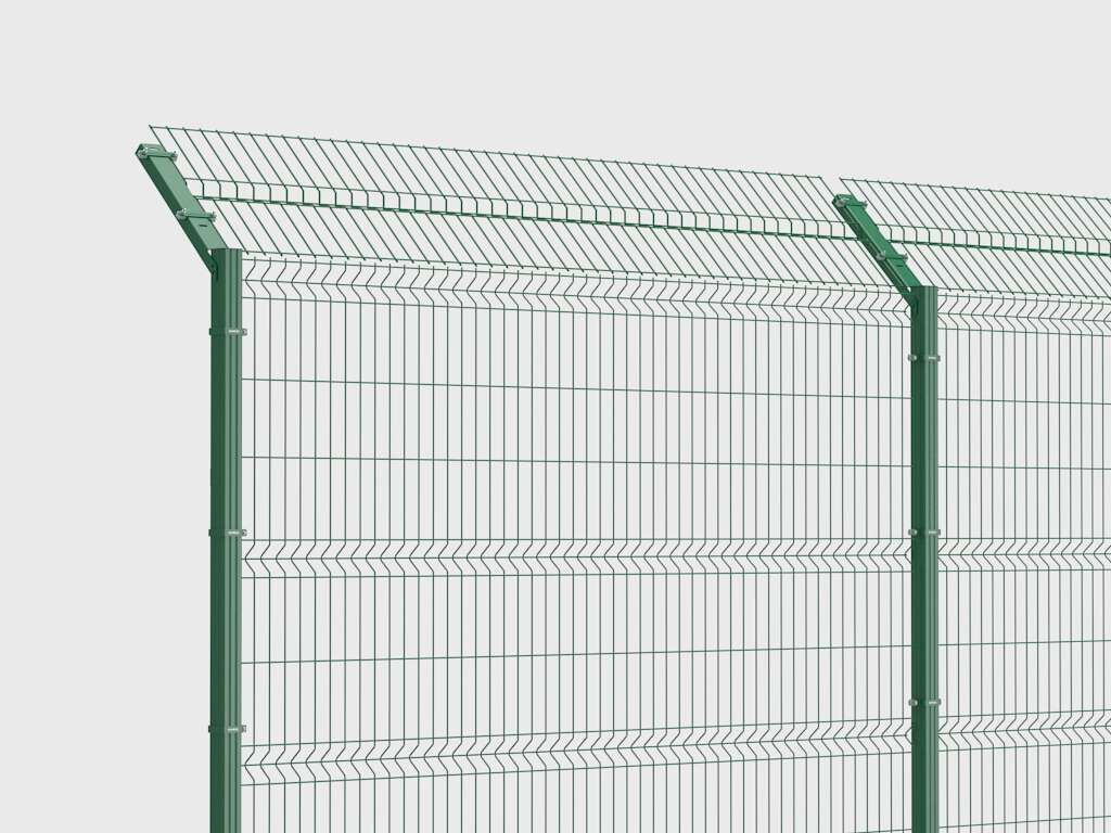 Забор из заборной секции «Оптима» и стального прутка 4 и 5 мм 17 Забор из заборной секции «Оптима» и стального прутка 4 и 5 мм 17