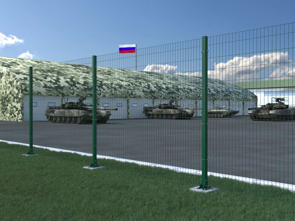 Забор из заборной секции «Усиленная» и стального прутка 6 мм 7 Забор из заборной секции «Усиленная» и стального прутка 6 мм 7