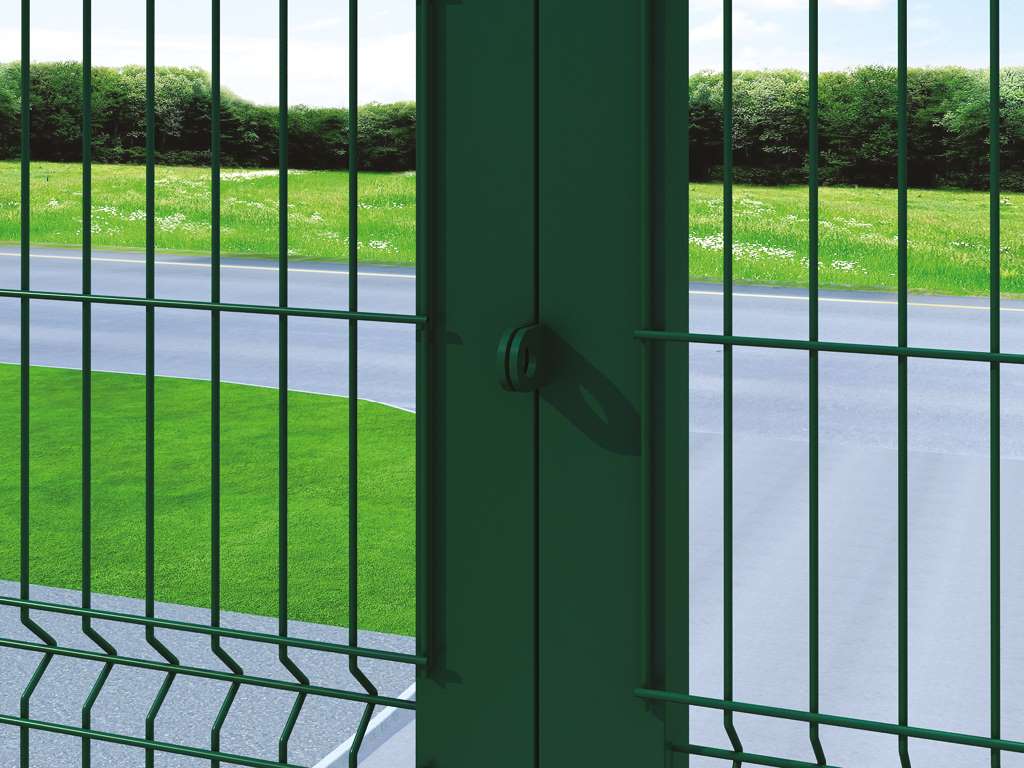 Ворота распашные со стальной рамой с заполнением сварной сеткой 16 Ворота распашные со стальной рамой с заполнением сварной сеткой 16