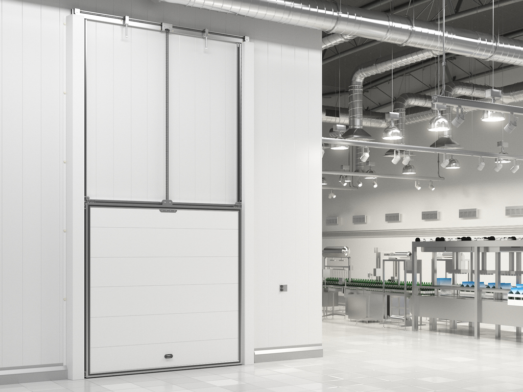 Подъемная вертикальная дверь для охлаждаемых помещений серии IDV 7 Подъемная вертикальная дверь для охлаждаемых помещений серии IDV 6