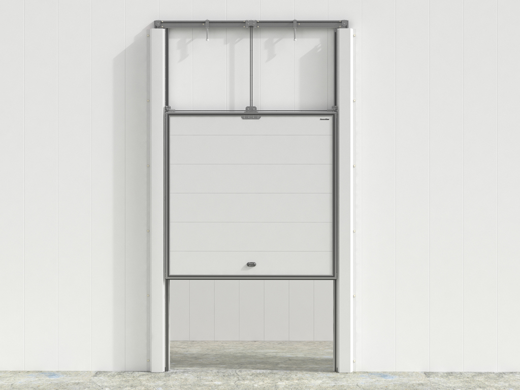 Подъемная вертикальная дверь для охлаждаемых помещений серии IDV 2 Подъемная вертикальная дверь для охлаждаемых помещений серии IDV 1