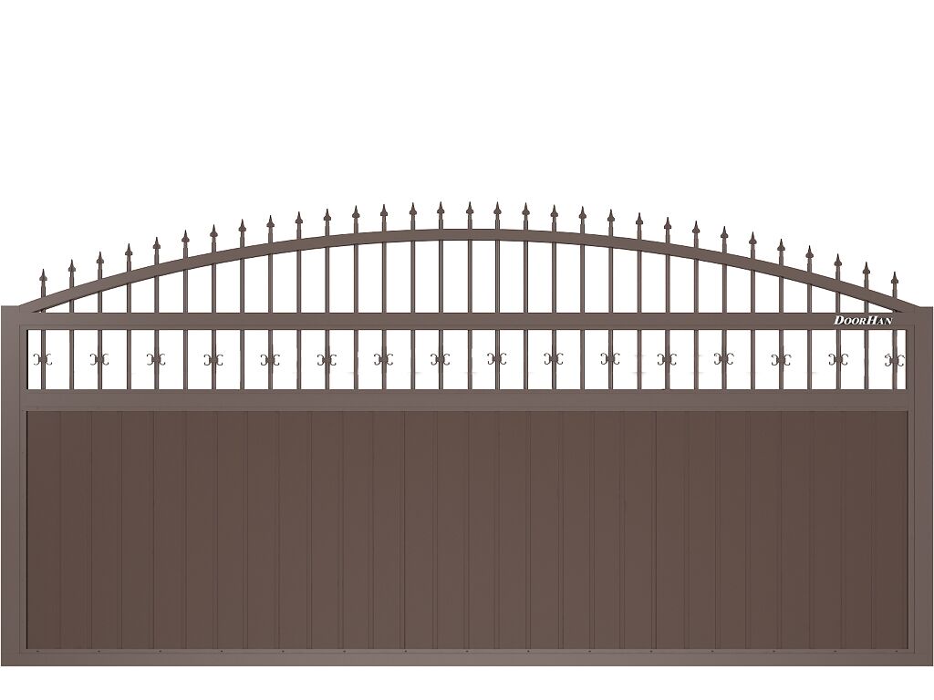 Откатные ворота из сендвич-панелей 20 Откатные ворота из сендвич-панелей 20