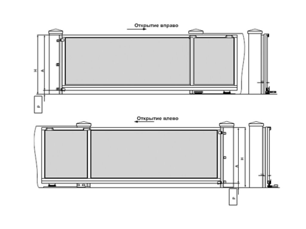 Откатные ворота из сендвич-панелей 8 Откатные ворота из сендвич-панелей 8