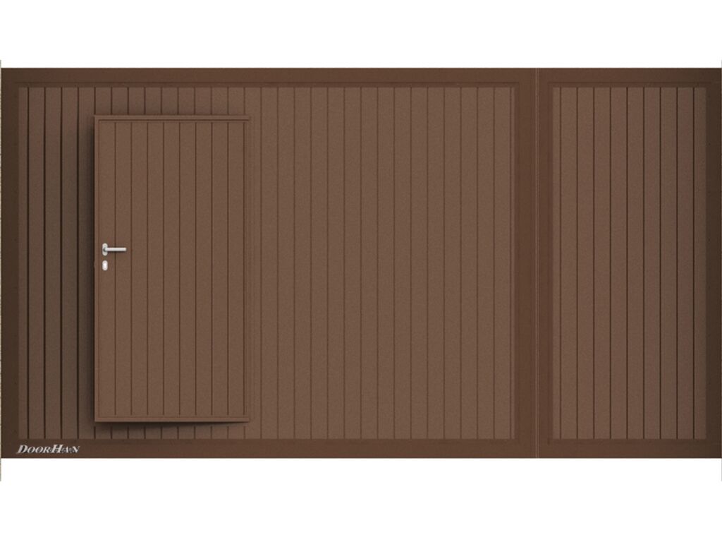 Откатные ворота из сендвич-панелей 12 Откатные ворота из сендвич-панелей 12