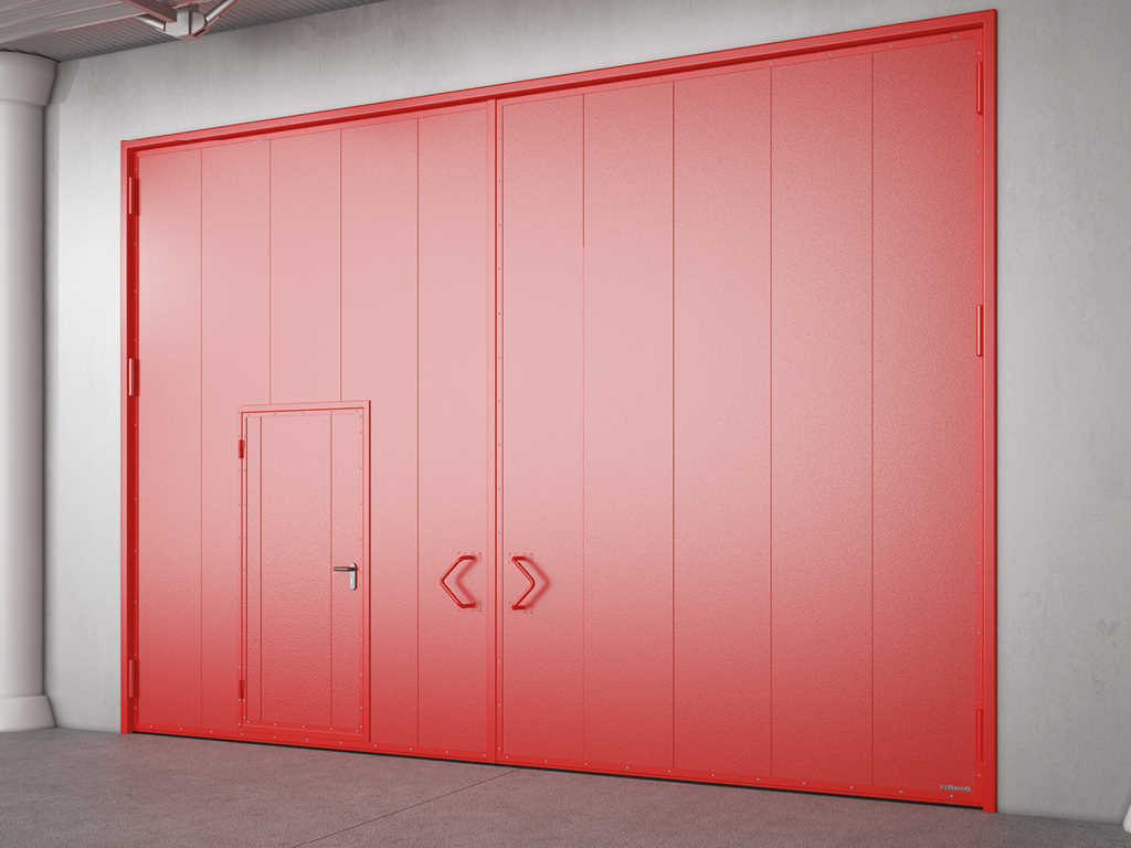 Распашные противопожарные ворота с классом огнестойкости EI90, EI120 17 Распашные противопожарные ворота с классом огнестойкости EI90, EI120 17