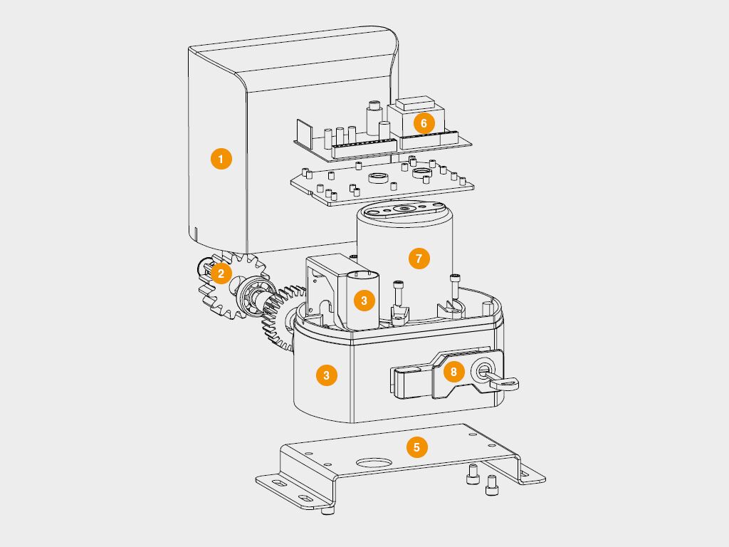 Привод Sliding-500 для откатных ворот + 2 пульта 5 Привод Sliding-500 для откатных ворот + 2 пульта 5