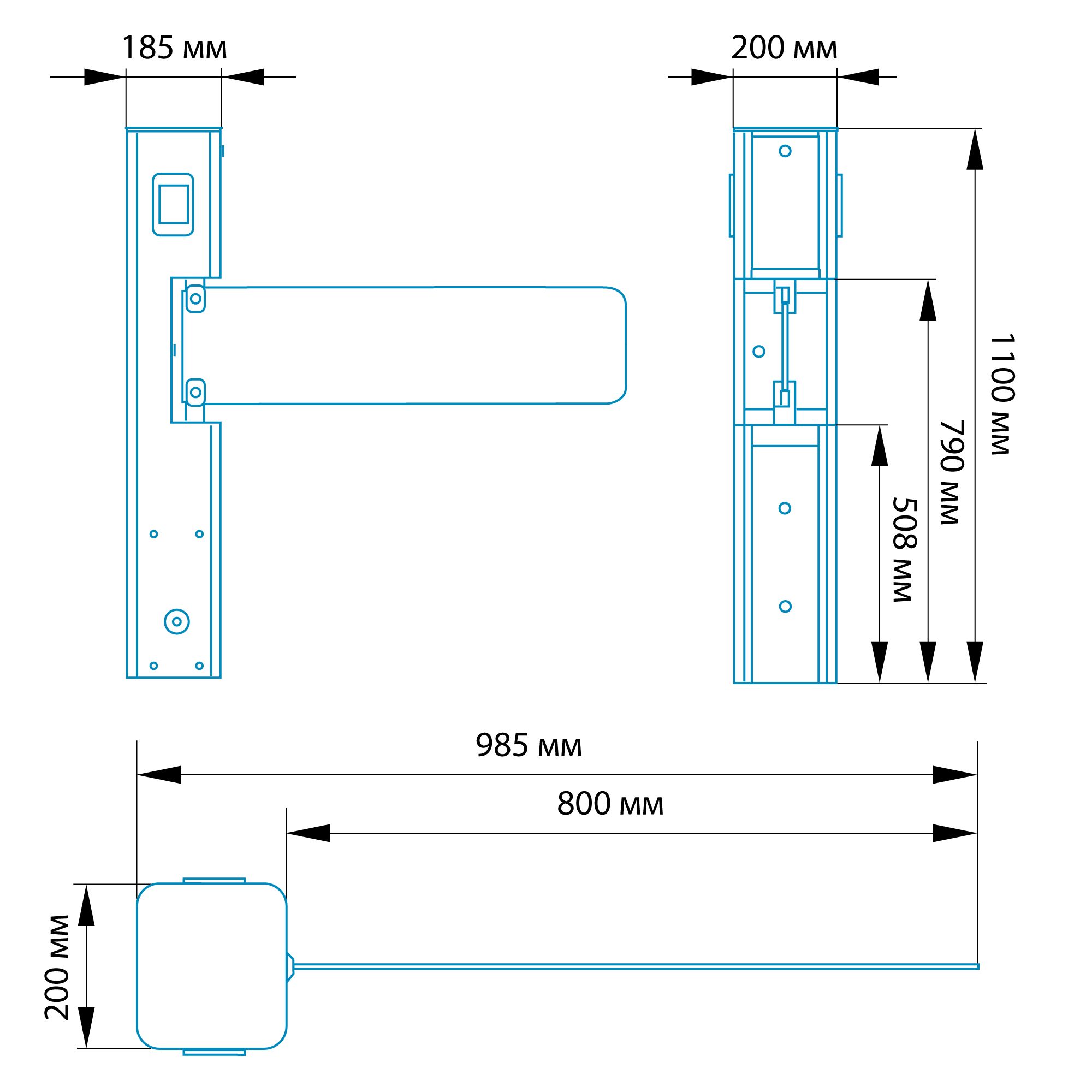 Автоматическая калитка БЛОКПОСТ КЛ 500 1 Автоматическая калитка БЛОКПОСТ КЛ 500 1