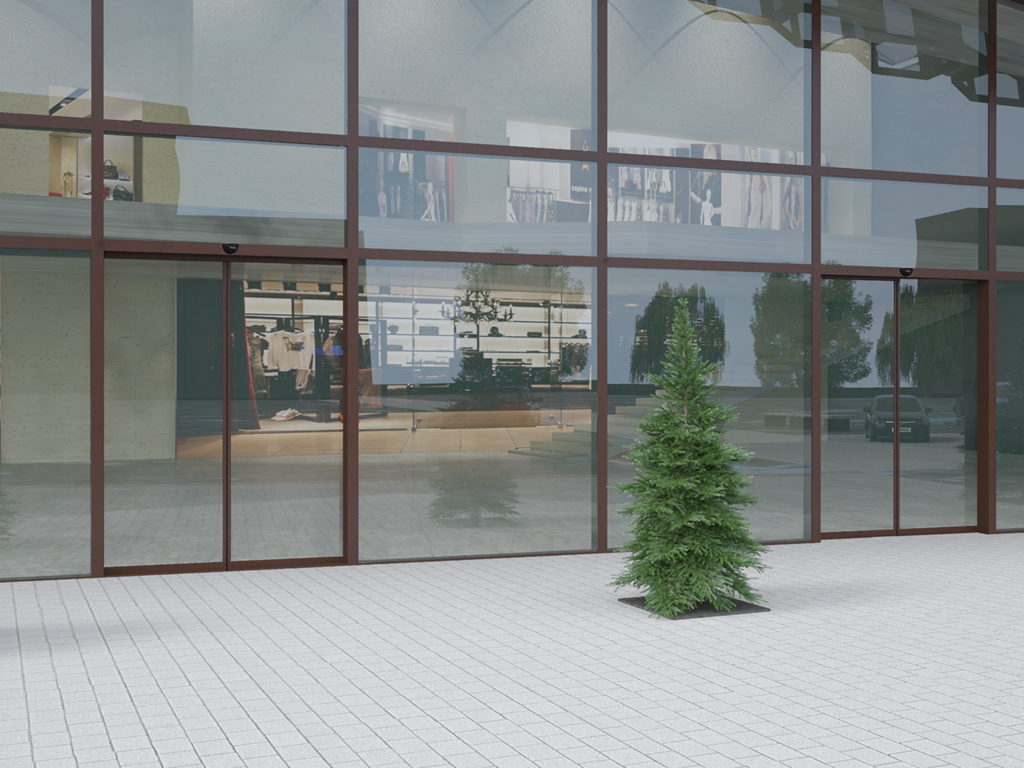 Комплект автоматической раздвижной двери «антипаника» (две подвижные створки «антипаника») для привода AD-SP 6 Комплект автоматической раздвижной двери «антипаника» (две подвижные створки «антипаника») для привода AD-SP 6