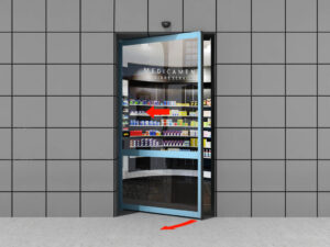 Комплект автоматической раздвижной двери (две подвижные и две неподвижные створки антипаника) для привода AD-SP 2 Комплект автоматической раздвижной двери (две подвижные и две неподвижные створки антипаника) для привода AD-SP 2