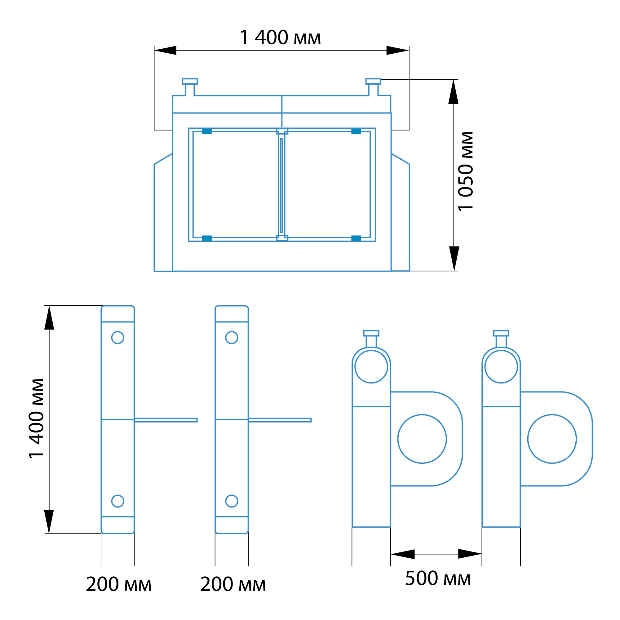 Детский турникет БЛОКПОСТ ТД 800 1 Детский турникет БЛОКПОСТ ТД 800 1