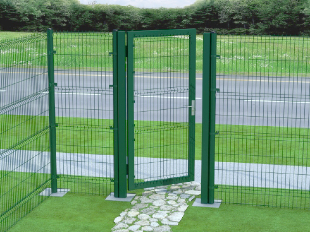 Калитка со стальной рамой и заполнением сварной сеткой 2 Калитка со стальной рамой и заполнением сварной сеткой 2