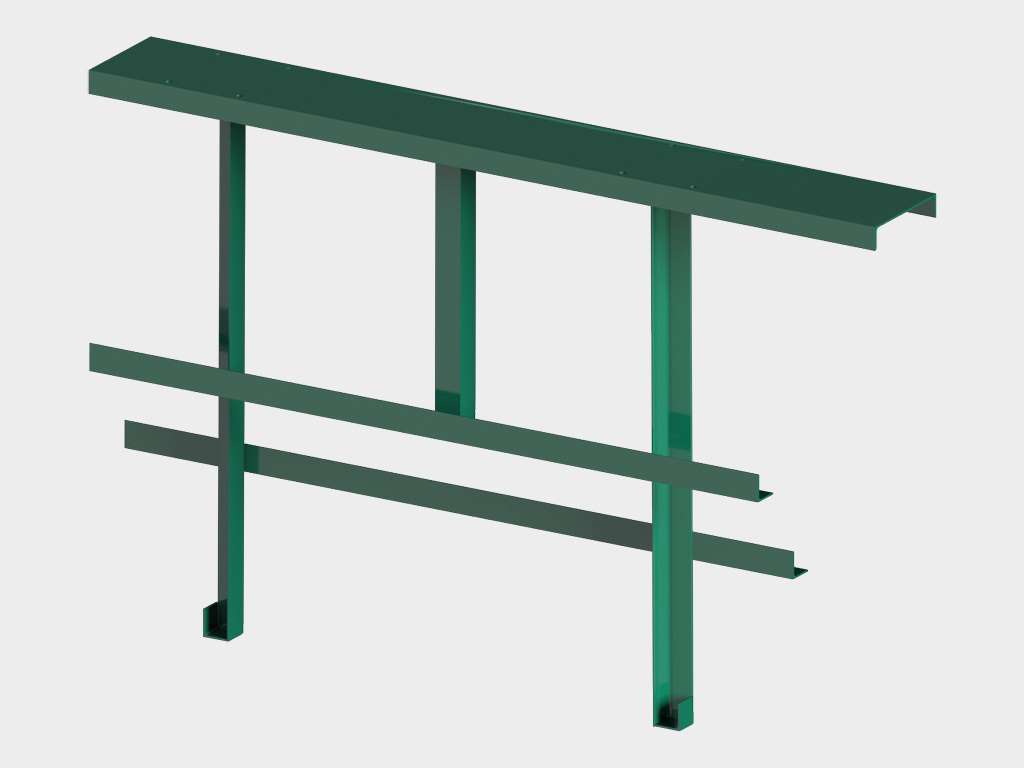 Откатные ворота со стальной рамой и заполнением сварной сеткой 9 Откатные ворота со стальной рамой и заполнением сварной сеткой 9