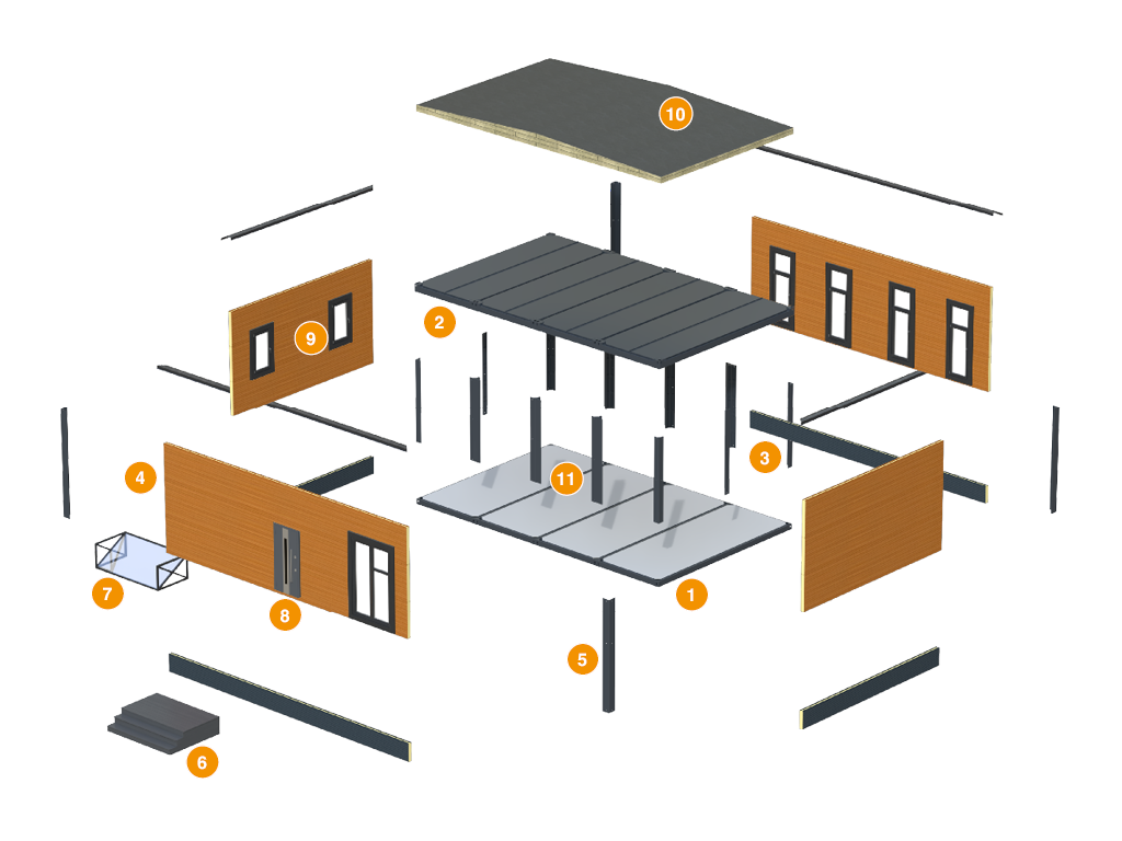Модульный дом EFFECT LIGHT 44 1 Модульный дом EFFECT LIGHT 44 1