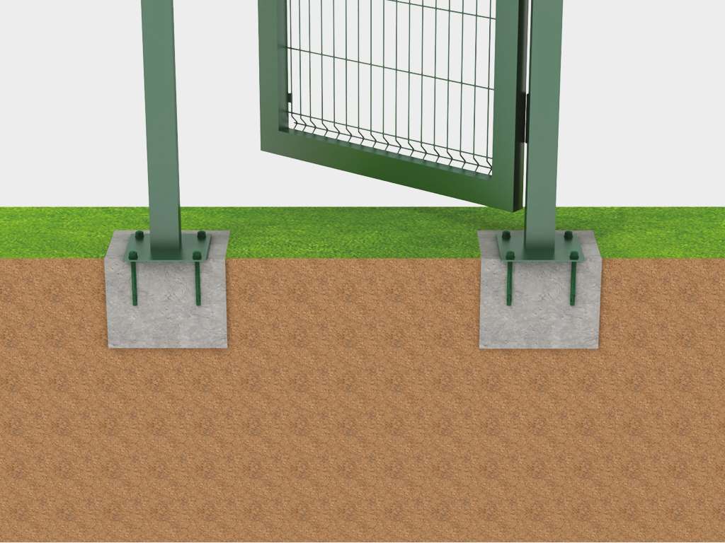 Калитка со стальной рамой и заполнением сварной сеткой 8 Калитка со стальной рамой и заполнением сварной сеткой 8