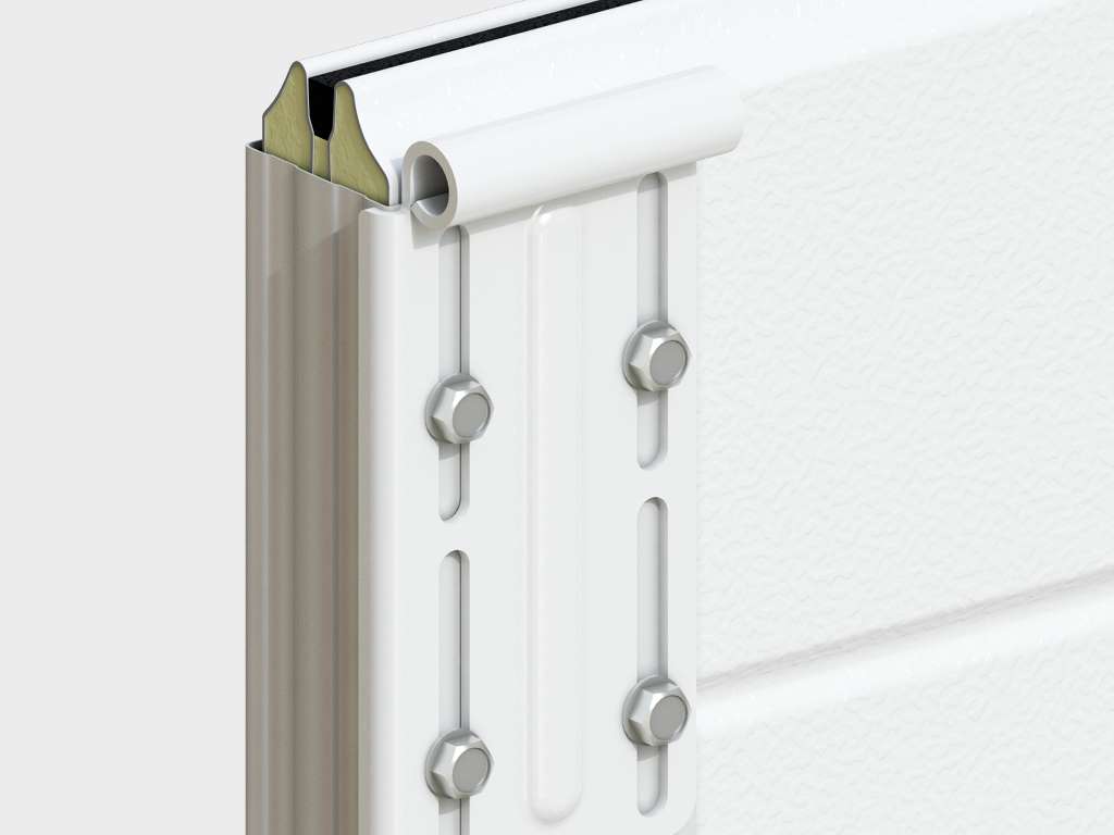 Ворота гаражные секционные из алюминиевых панелей с пружинно-инерционным механизмом RSD02LUX 17 Ворота гаражные секционные из алюминиевых панелей с пружинно-инерционным механизмом RSD02LUX 17