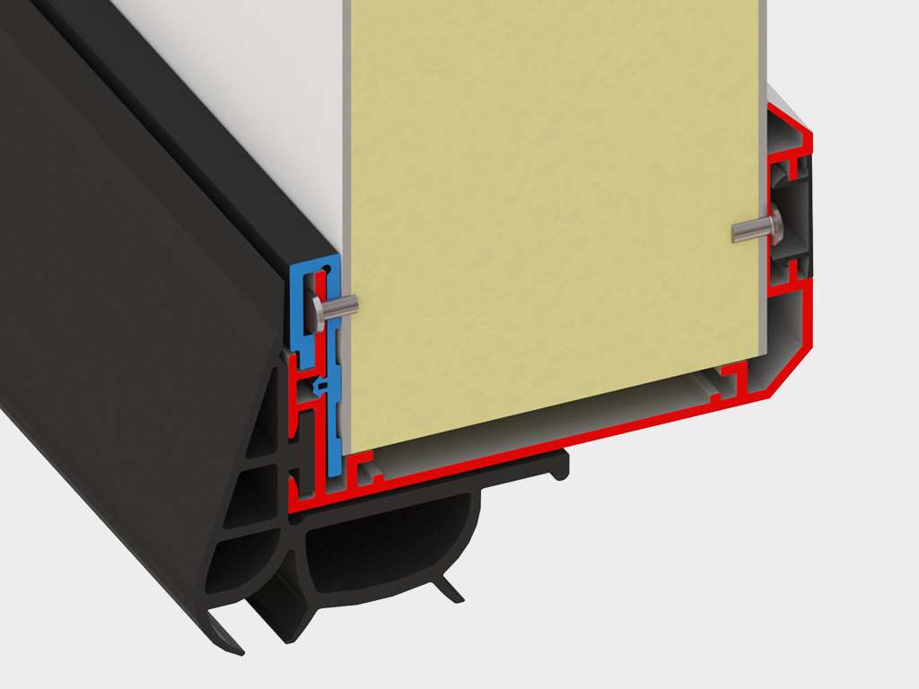 Холодильные двустворчатые распашные двери IsoDoor IDH2 для морозильных камер 30 Холодильные двустворчатые распашные двери IsoDoor IDH2 для морозильных камер 30
