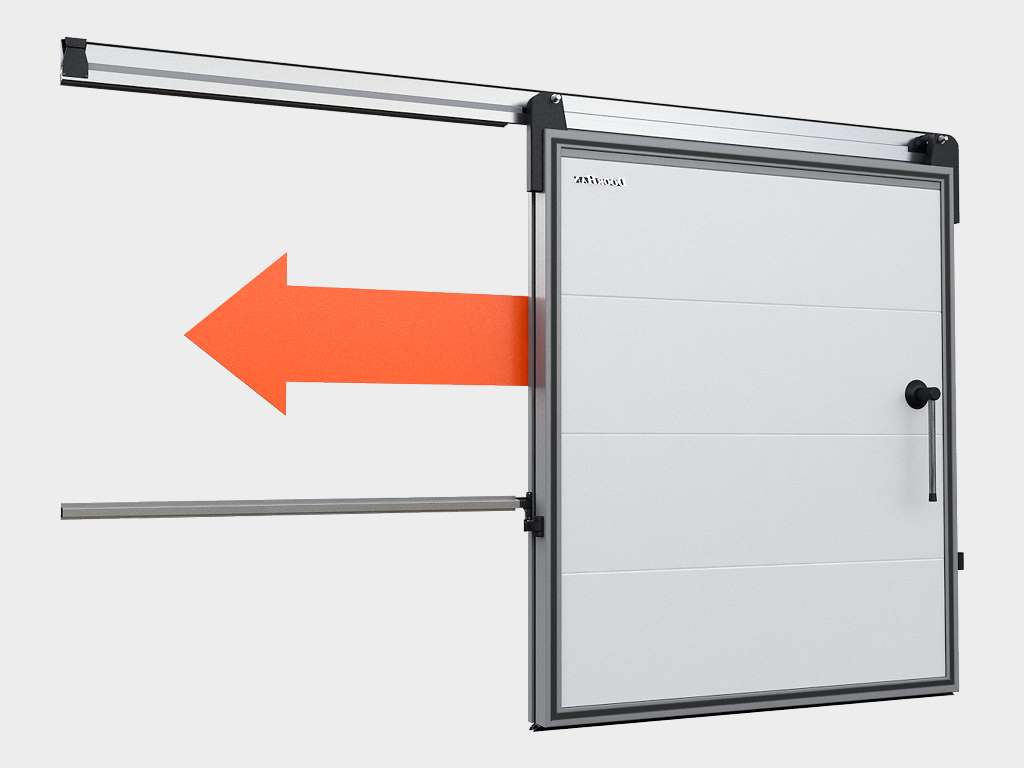 Холодильные откатные двери IsoDoor IDS1 для морозильных камер 2 Холодильные откатные двери IsoDoor IDS1 для морозильных камер 2