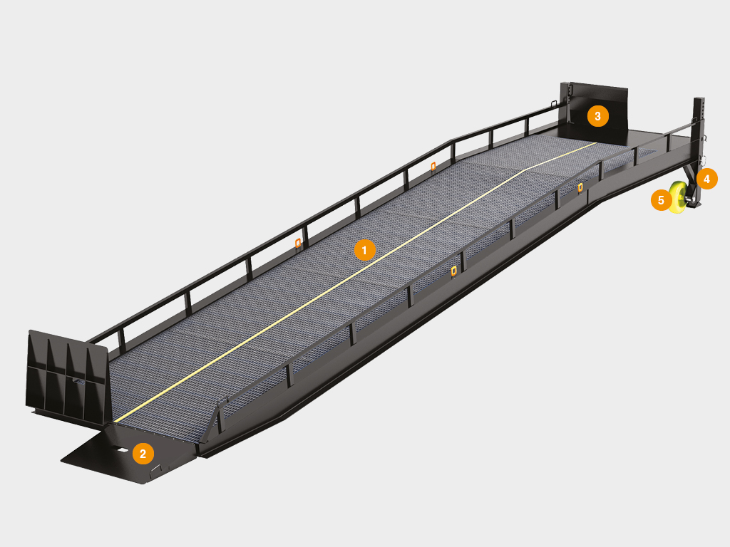 Рампа мобильная без опоры на кузов автомобиля 1 Рампа мобильная без опоры на кузов автомобиля 1