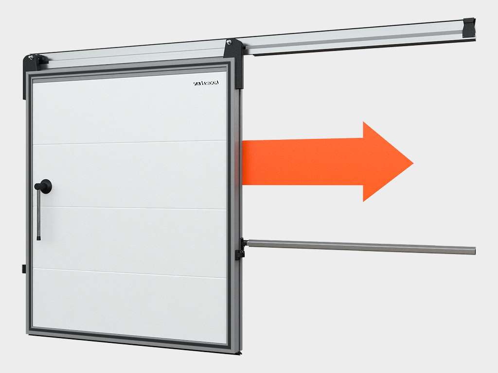 Холодильные откатные двери IsoDoor IDS1 для морозильных камер 3 Холодильные откатные двери IsoDoor IDS1 для морозильных камер 3