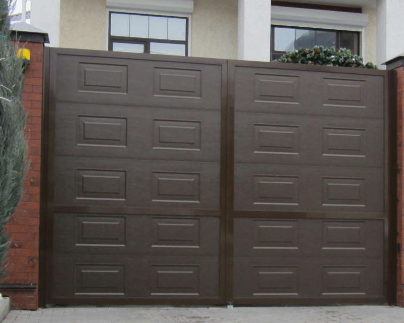 Распашные ворота из сендвич-панелей 19 Распашные ворота из сендвич-панелей 19