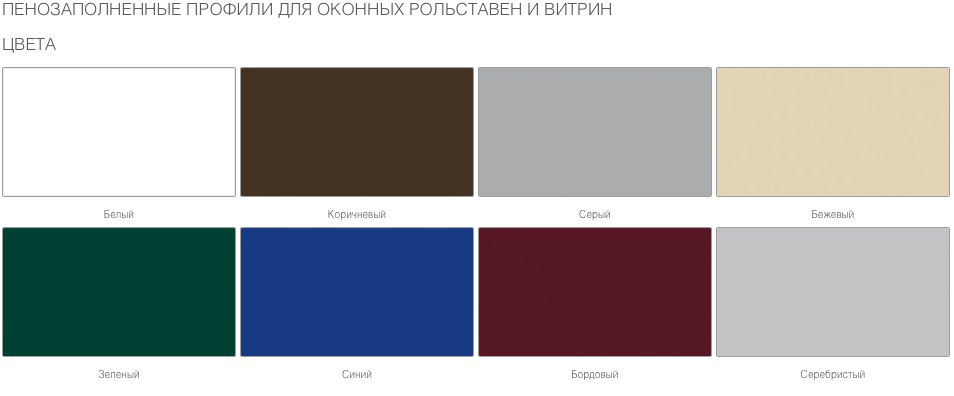 Рольставни на витрину из пенозаполненного роллетного профиля RH58N 10 Рольставни на витрину из пенозаполненного роллетного профиля RH58N 10
