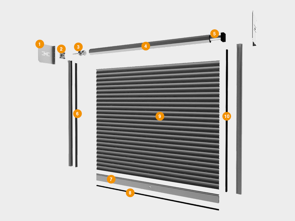 Ворота рулонные стальные с внутривальным приводом 3 Ворота рулонные стальные с внутривальным приводом 3