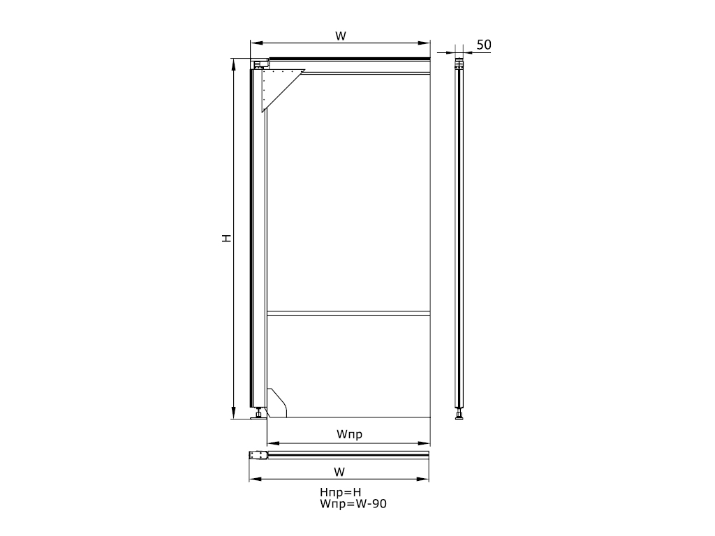 Маятниковые пленочные двери серия SSD 6 Маятниковые пленочные двери серия SSD 6