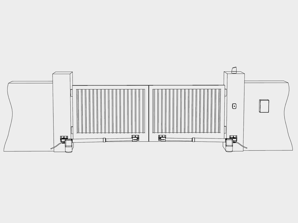 Привод линейный для распашных ворот SWING-24 2 Привод линейный для распашных ворот SWING-24 2