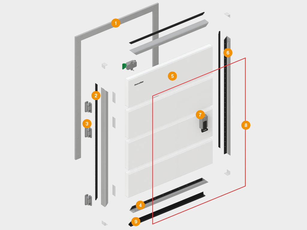 Холодильные распашные двери IsoDoor IDH1 для морозильных камер 1 Холодильные распашные двери IsoDoor IDH1 для морозильных камер 1