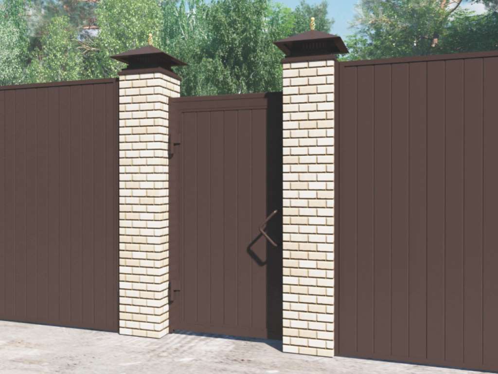 Калитка в алюминиевой раме с заполнением сендвич-панелями PSD-A 6 Калитка в алюминиевой раме с заполнением сендвич-панелями PSD-A 6