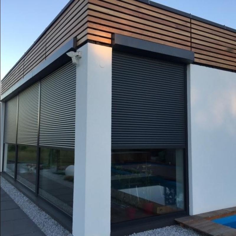 Рольставни на окна из пенозаполненного роллетного профиля RH45N 8 Рольставни на окна из пенозаполненного роллетного профиля RH45N 8