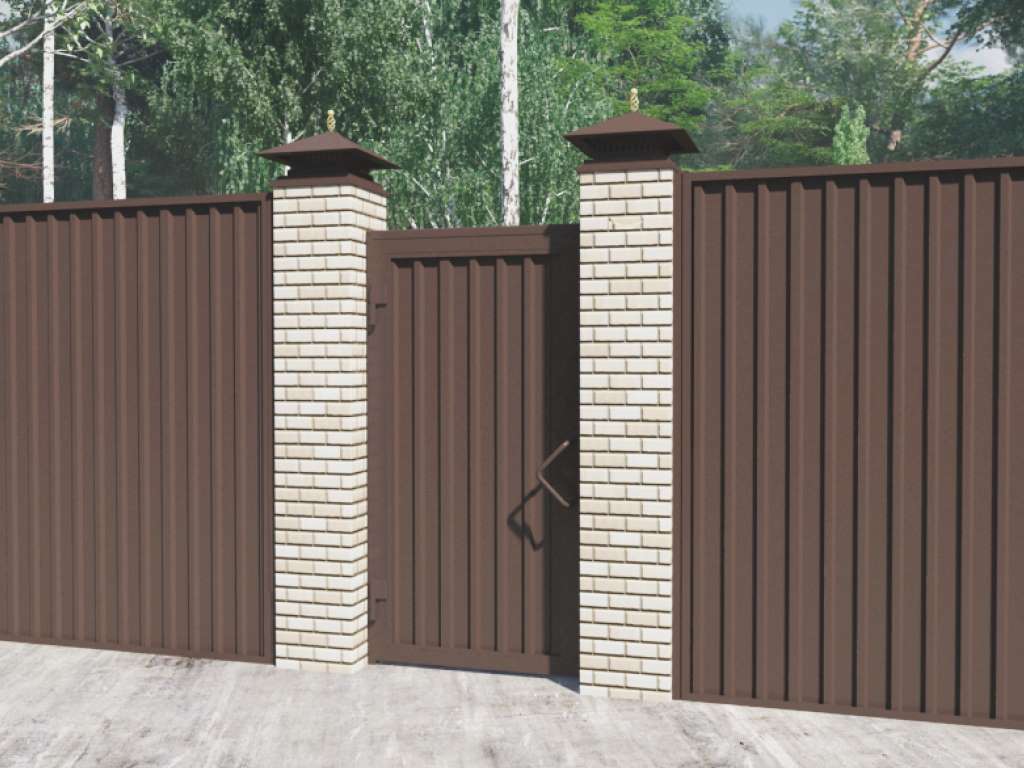 Калитка в алюминиевой раме с заполнением профлистом PSD-P 6 Калитка в алюминиевой раме с заполнением профлистом PSD-P 6