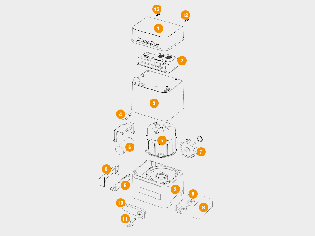 Привод Sliding-1300 Pro для откатных ворот 1 Привод Sliding-1300 Pro для откатных ворот 1