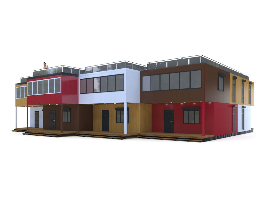 Таунхаусы DoorHan PREFAB HOUSE 16 Таунхаусы DoorHan PREFAB HOUSE 16