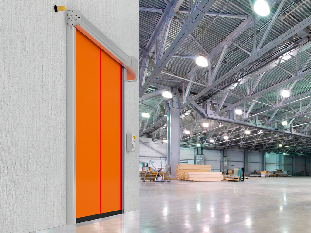 Скоростные рулонные ворота для внутреннего использования из ПВХ 2 Скоростные рулонные ворота для внутреннего использования из ПВХ 2