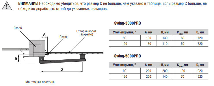 Комплект автоматики для распашных ворот SWING-3000 до 800 кг 5 Комплект автоматики для распашных ворот SWING-3000 до 800 кг 5