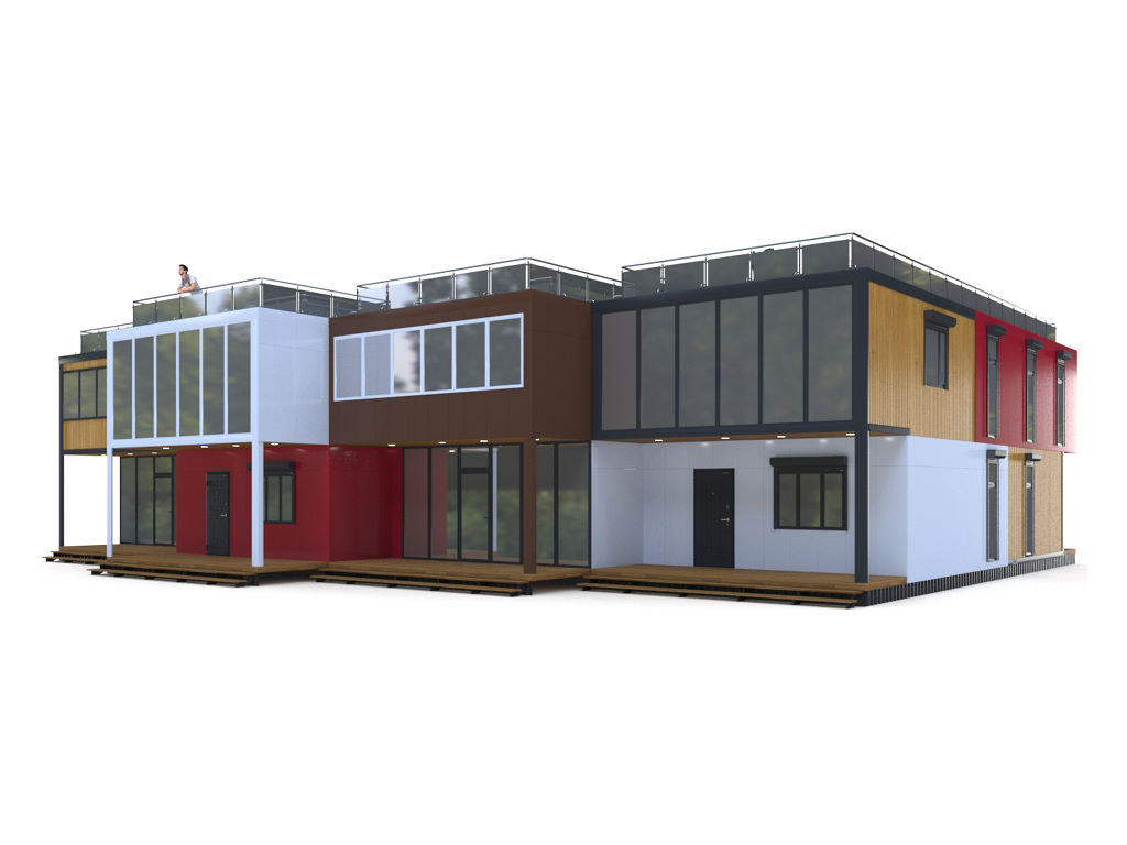 Таунхаусы DoorHan PREFAB HOUSE 14 Таунхаусы DoorHan PREFAB HOUSE 14