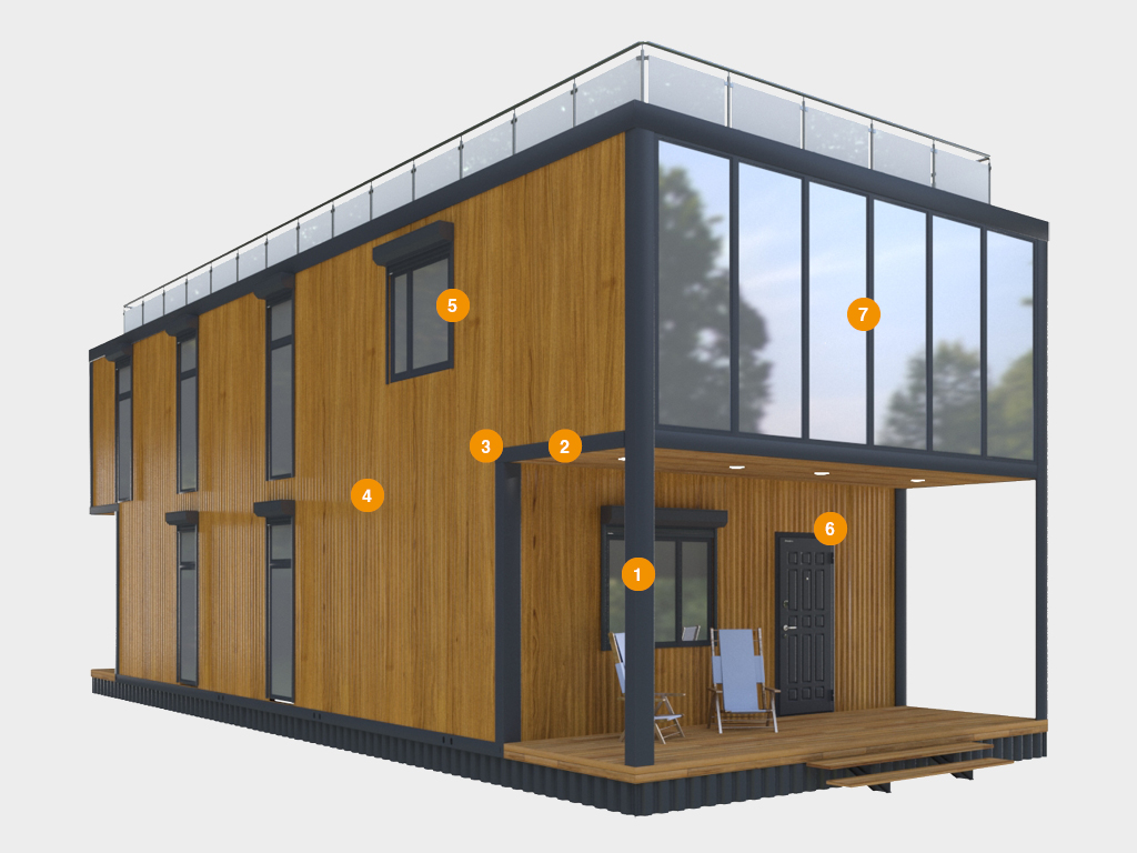 Таунхаусы DoorHan PREFAB HOUSE 1 Таунхаусы DoorHan PREFAB HOUSE 1