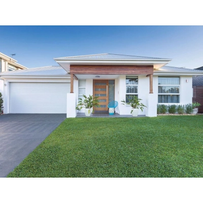 Ворота гаражные секционные из однослойных панелей с торсионным механизмом RSD02-SLP